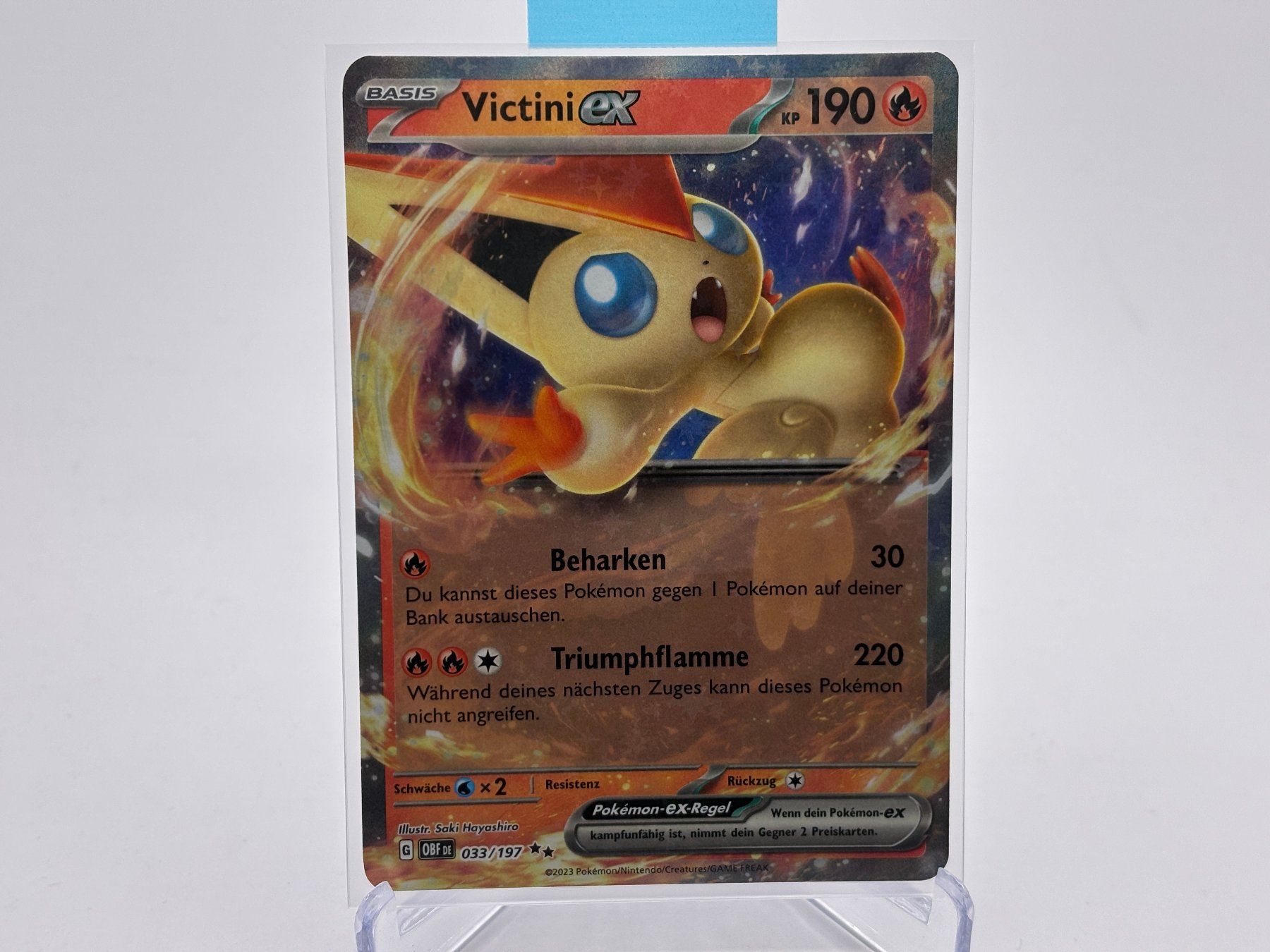 Pokémon Carte collezionabili: Obsidianflammen - Victini ex  (OBF 33) - DE – Nuovo (secondo la descrizione) da Allschwil venduto da Bullach