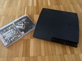 PlayStation 3 Slim 160 GB inkl. GTA V & Black Ops 2