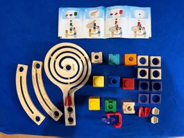 Circuit à billes en bois Hape, pièces, occasion
