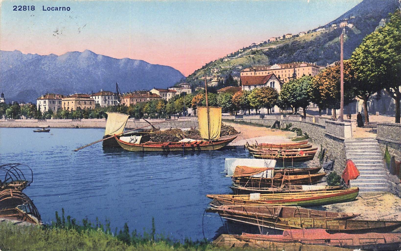 Ansichtskarten: Locarno porto – Gebraucht aus Biasca von Blenio71