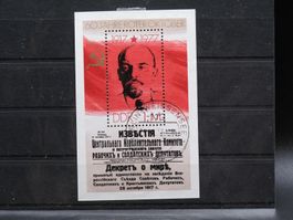 DDR 1977 Oktoberrevolution Block 50  gest.