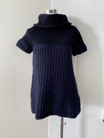 Prada! Rollkragen Mini-Kleid, Gr. M