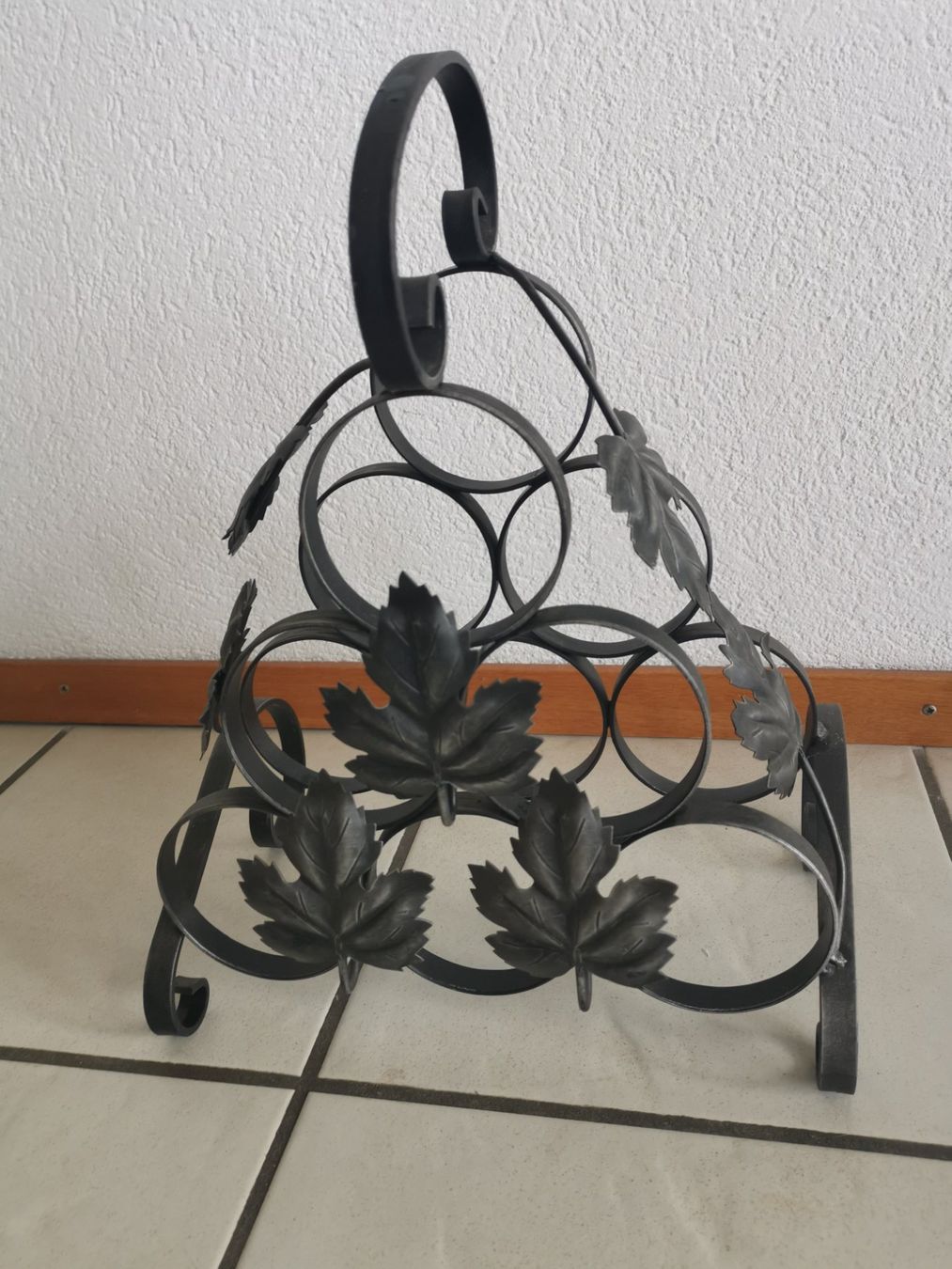 Portabottiglie: Porte-bouteilles en fer forgé – Usato da Courtepin venduto da mara_1808 2