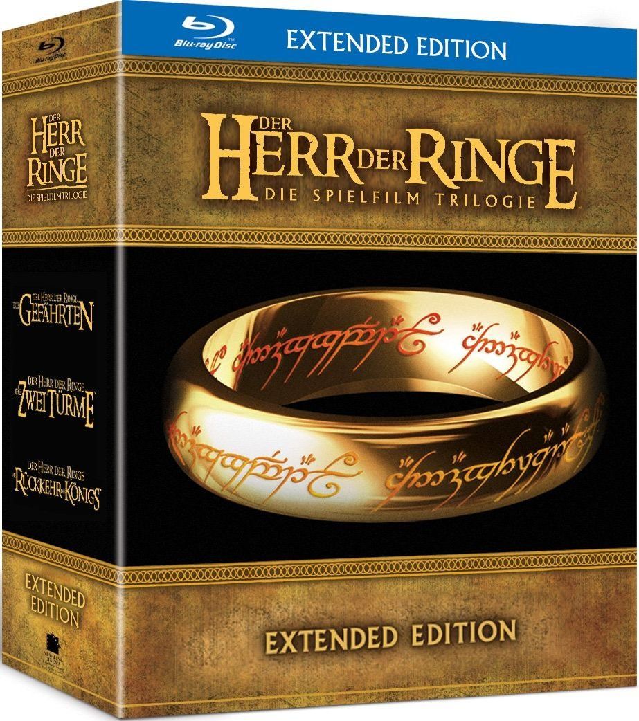 Tutti i DVDs: Der Herr der Ringe Trilogie/Extended Edition/15-Discs/Boxset – Usato da Volketswil venduto da cinephilia