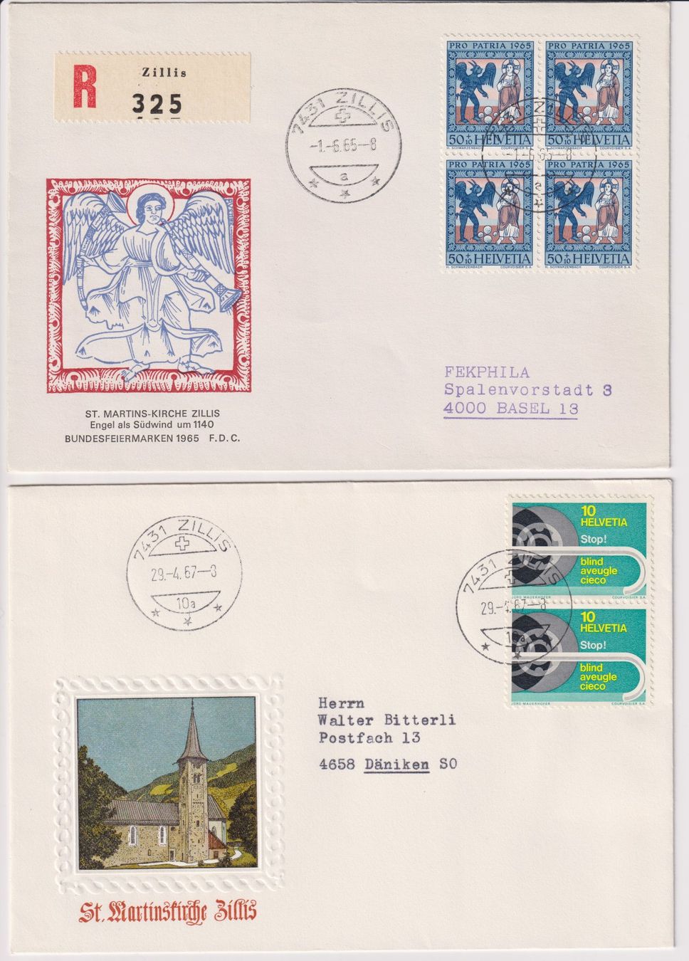 Tutti i francobolli: Belege von Zillis – Usato da Bellach venduto da qsearch 2