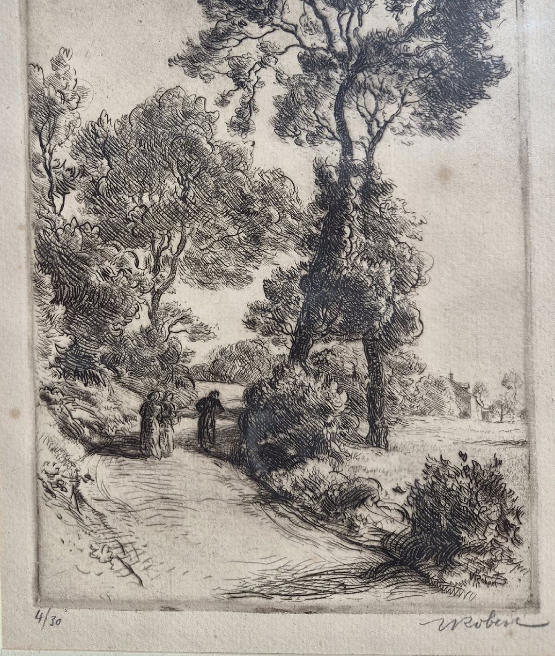 Stiche: Gravure de Henri Robert, Giffers ca 1920 – Gebraucht aus Farvagny-le-Grand von CollectibleWatches 2
