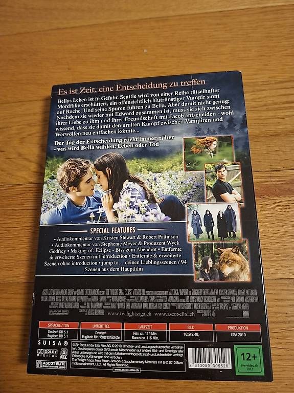 Tutti i DVDs: Twilight Saga - Biss zum Abendrot – Usato da St.Gallen venduto da suryKe 1