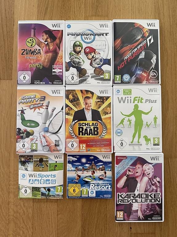 Console: Nintendo Wii Komplettset inkl. 9 Games – Usato da Brunnen venduto da nad_2n7l 2