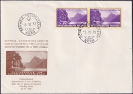 1938, B1, illustrierter Komitee FDC, adresslos + fehlerfrei