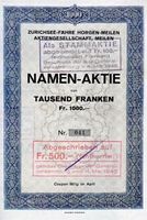 Super seltene Aktie Zürichseefähre