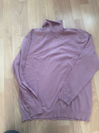 Kuscheliger Damen Rollkragenpullover Gr. L Lila