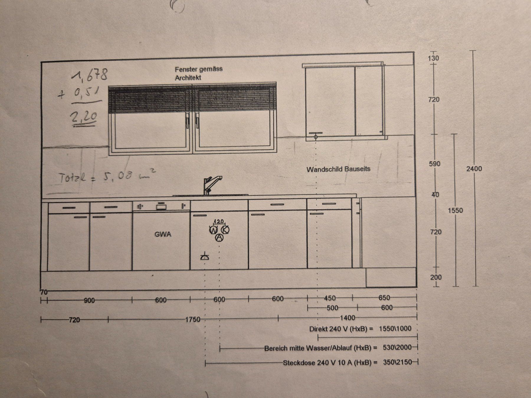 Cucine complete: Küche in Holzoptik – Usato da Schaffhausen venduto da petzibi 3