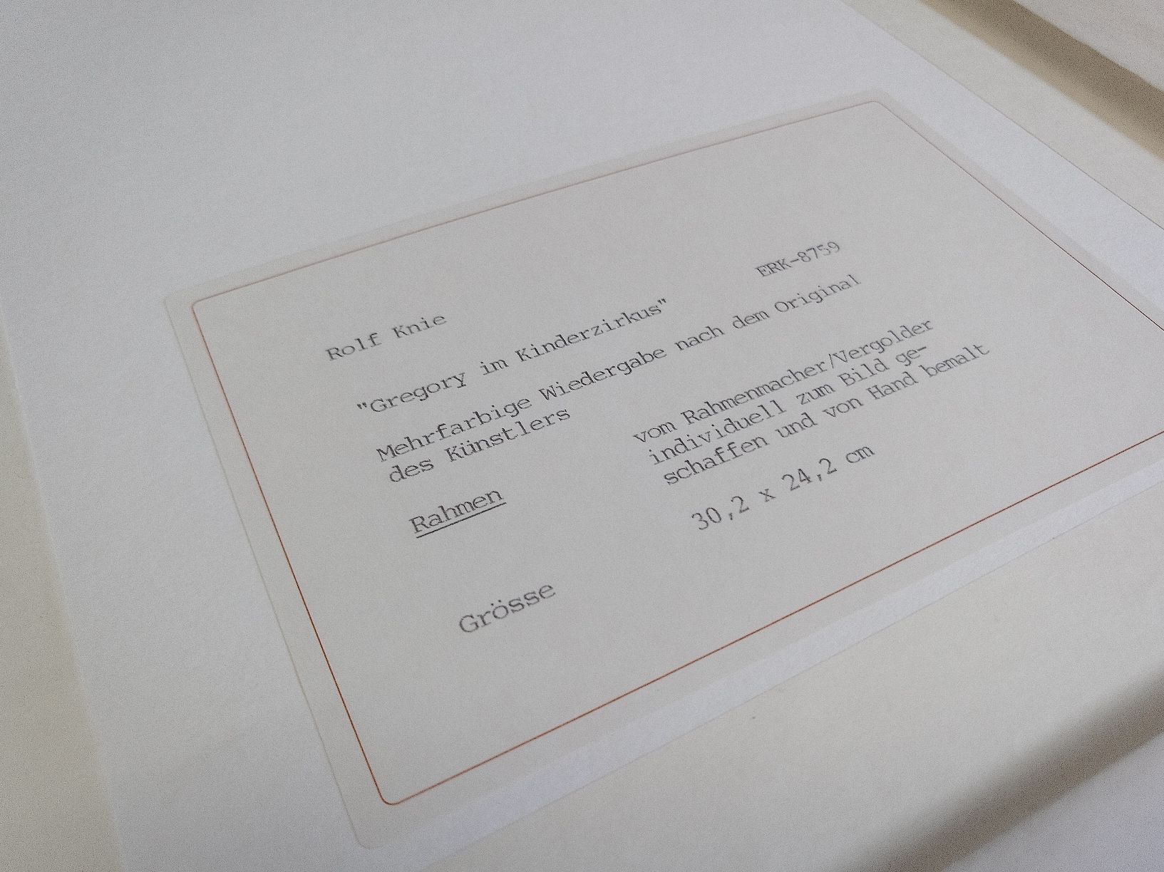 Poster & Bilder: Rolf Knie Kunstdrucke, 3er Set, Top Rahmen – Gebraucht aus Reiden von Zofi-Brocki 6