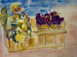 Hans Wullschleger (1913-1987), Aquarell, Expressiv