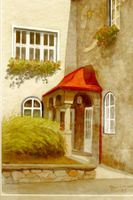 Aquarell, 1991, signiert, gerahmt, sehr schöne Erhaltung