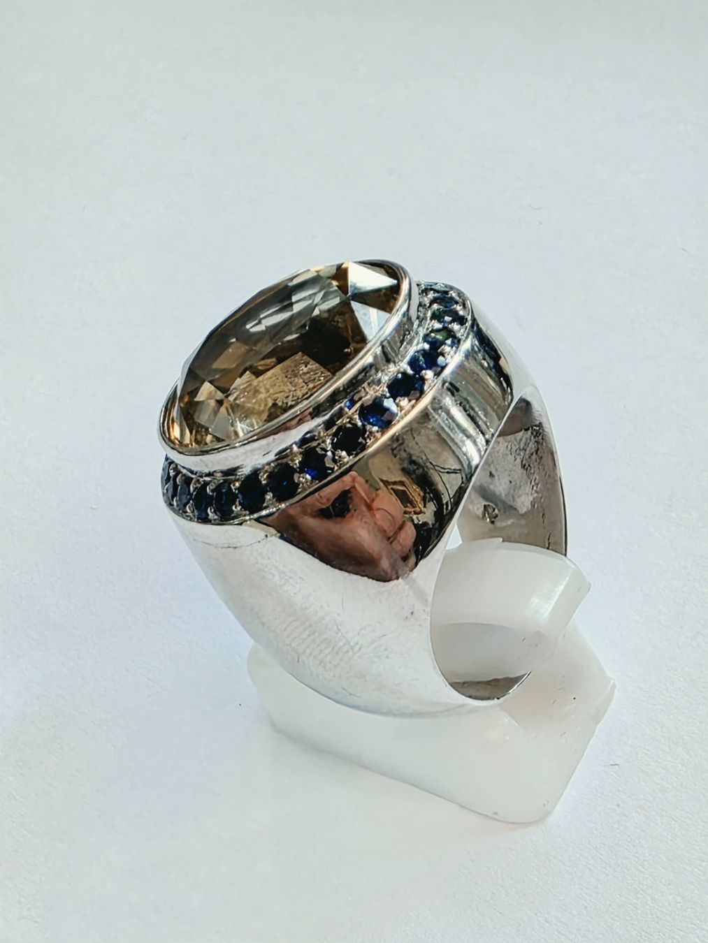 Anelli: Silber Ring Citrin Saphir Grösse 56 Neu – Nuovo (secondo la descrizione) da Zürich venduto da Bieter04 3