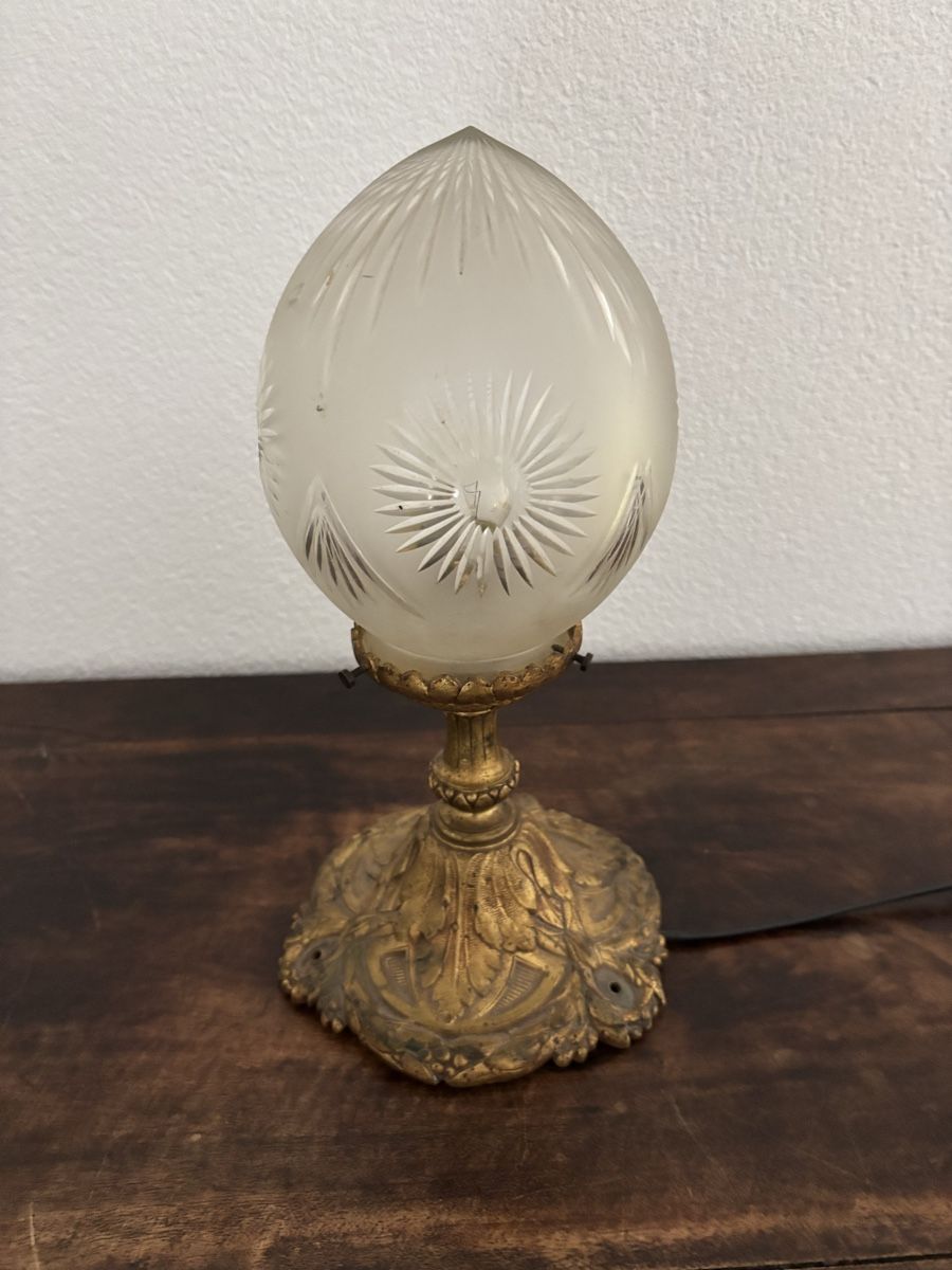 Lampadari & plafoniere: Lampe de table Art Déco verre dépoli – Usato da Cressier NE venduto da jbneuen 1