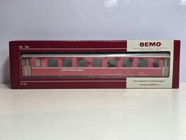 Bemo 3240124, RhB, B 2374, rot, Einheitswagen EW II, Neu