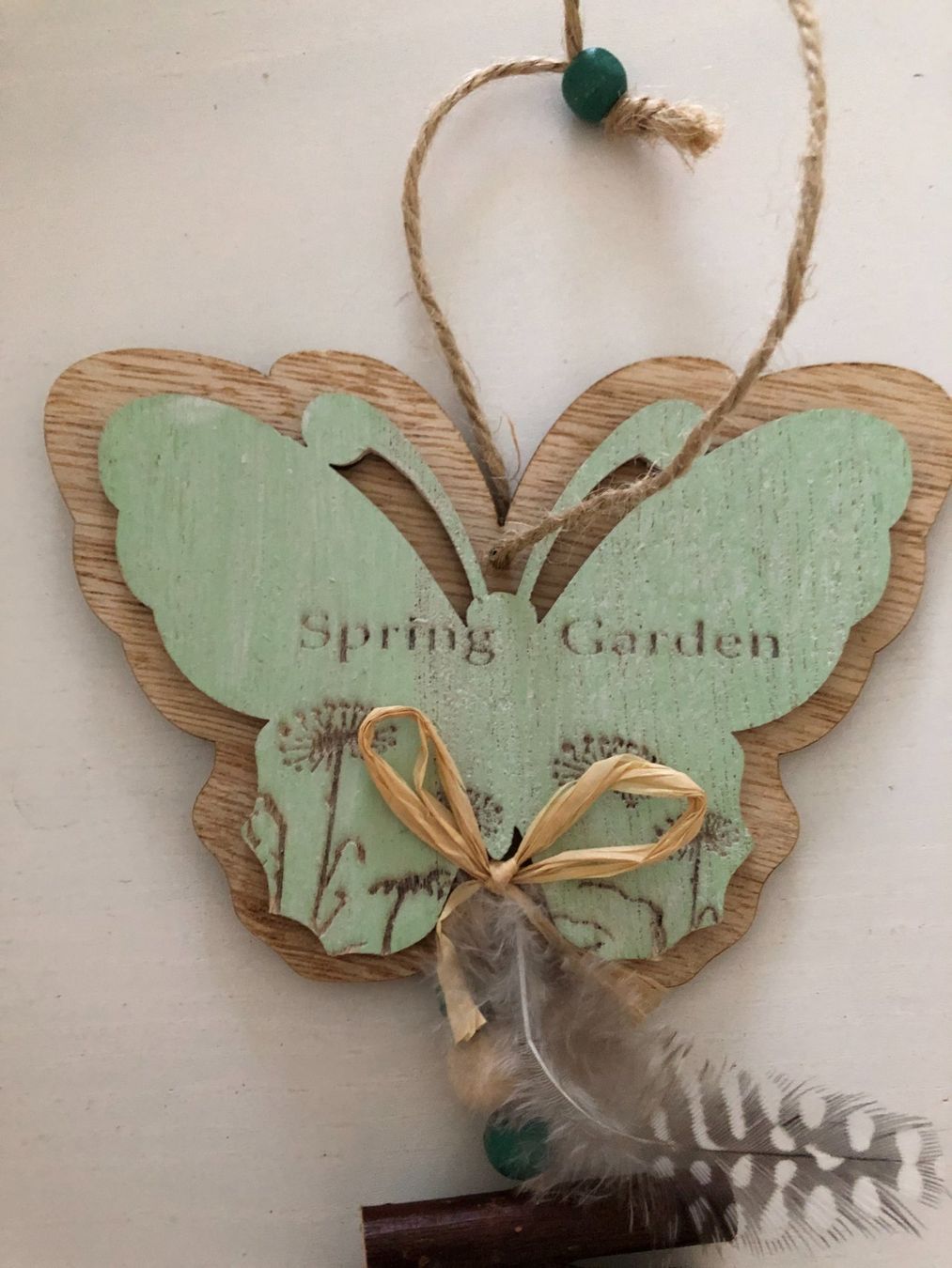 Tutte le decorazioni: Frühlingsdeko Holzschmetterling mit Glocken, – Nuovo (secondo la descrizione) da Arlesheim venduto da OmnIa55 2