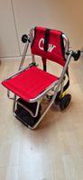 Faltbarer Einkaufstrolley mit Sitz rot gebraucht