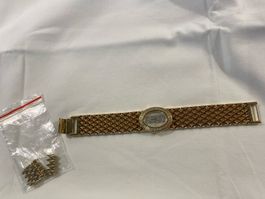 Edle Swiss Made Damen-Armbanduhr ( Ref.978/4 ) Goldplated G5