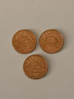 Nr. 46: 3 x 5 Öre, dänische Krone, 1982