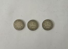 Seltene 2 Franken Münzen zu verkaufen 