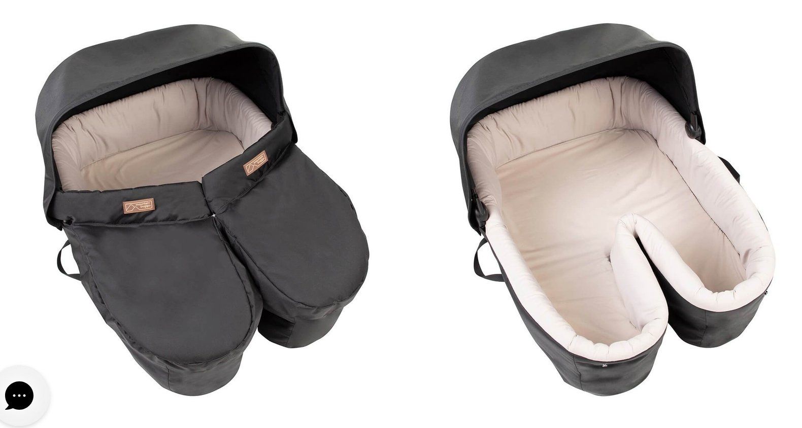 Mountain Buggy Carrozzine: Carrycot plus for twins mountain buggy – Usato da Chêne-Bourg venduto da livnorway