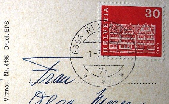 Cartoline postali: WEGGIS Luftseilbahn Rigi Kaltbad – Usato da Jona venduto da philajona 1