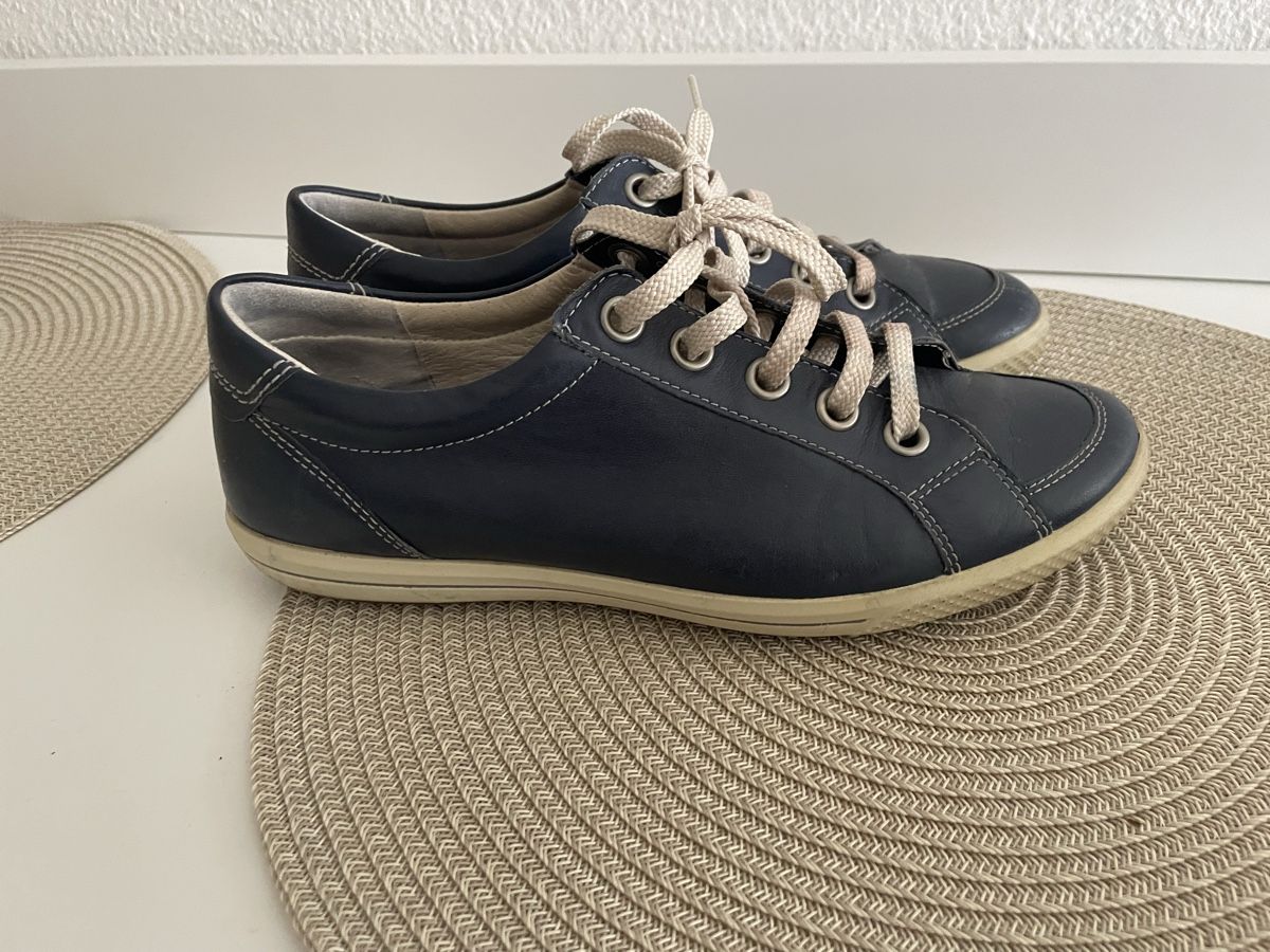 Ecco Scarpe da donna: Chaussures ECCO bleues en cuir, taille 38, – Usato da Lyss venduto da ukiuki21 4