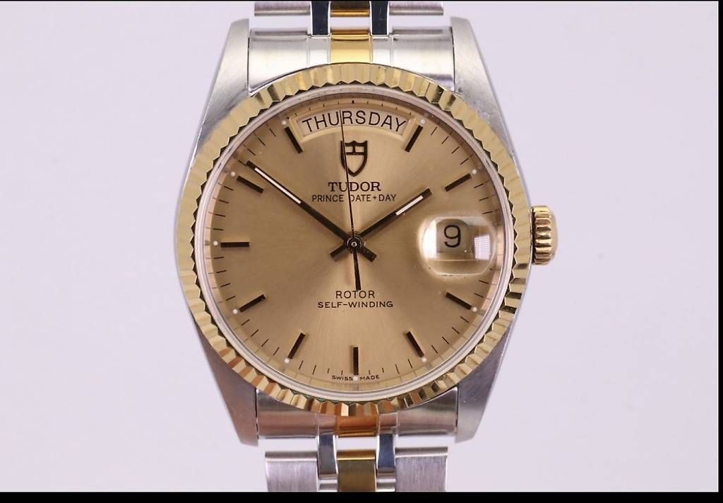 Montres: Tudor Day-Date quadrante champagne – D'occasion à Le Sentier par Emmeri_00MontresEco