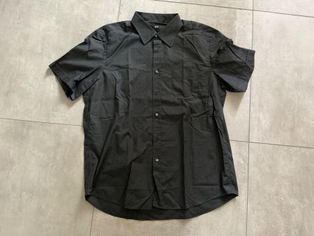 Boss Hugo Boss Herrenhemd – Schwarz, Kurzarm, Grösse 46 (18)