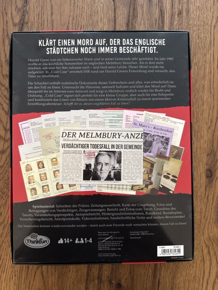 Giochi: Cold Case Krimispiel, Eine Prise Mord – Usato da Sempach venduto da Chanti__ 1