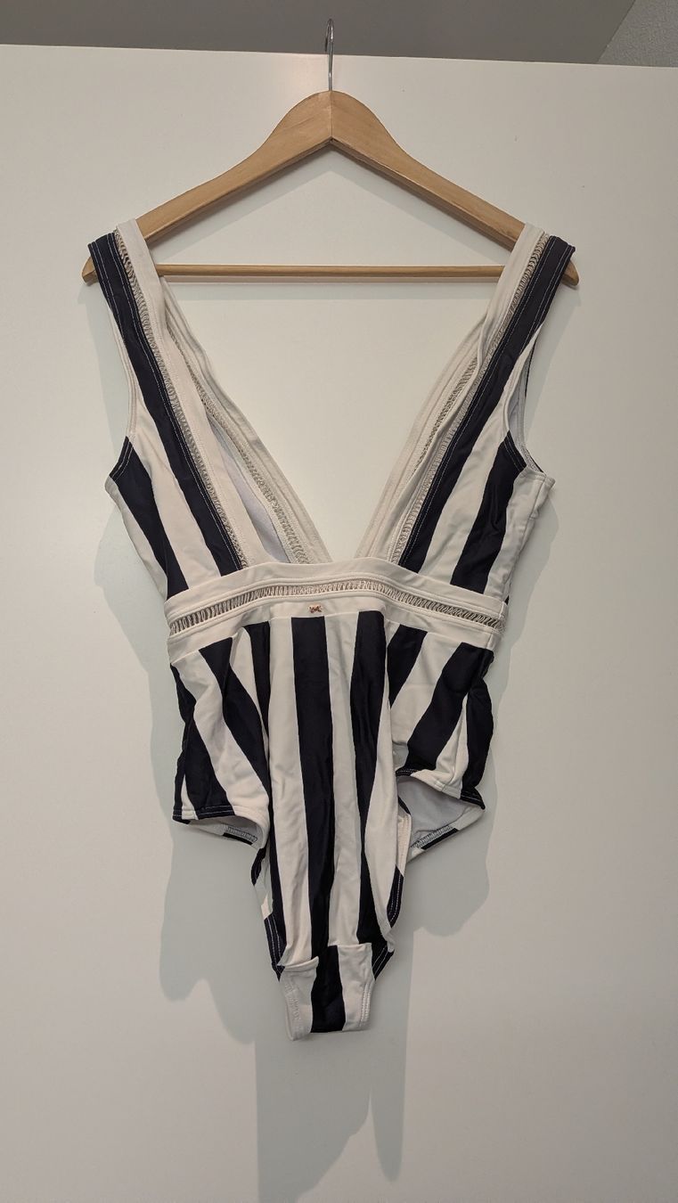 Costumi da bagno & Bikini: Ted Baker Swimsuit striped deep V-neck size 2-3 – Usato da Zürich venduto da yan_8lg2 1