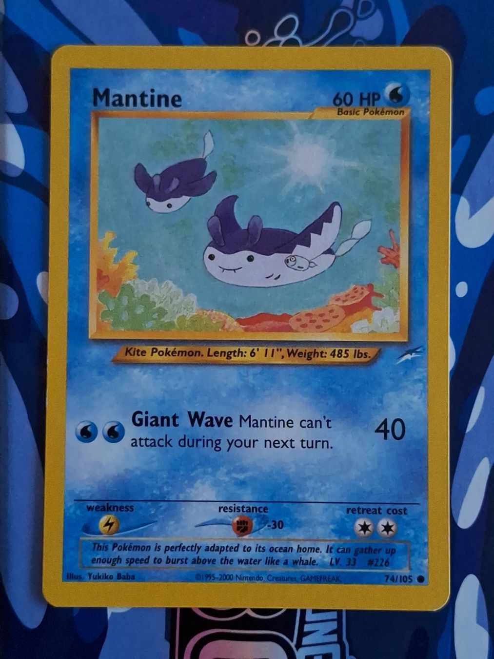 Pokémon Cartes à collectionner: Mantine - Neo Destiny #Ord3 – D'occasion à Altstätten SG par GGsGameshop