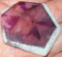Cabochon L-1104 – Trapiche Amethyst – 43x43x5mm