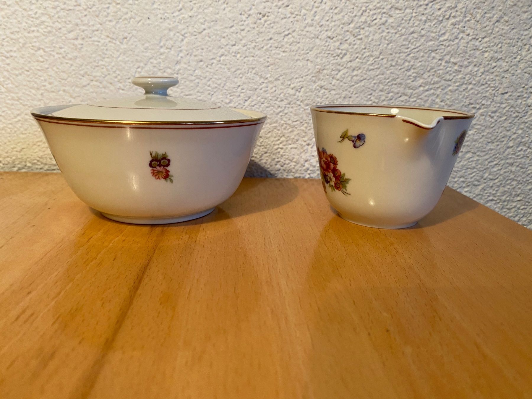 Zuckerdosen: Zuckerdose/Dose und Rahmkrug Langenthal 1944 – Gebraucht aus Schwarzenburg von Michellu 2