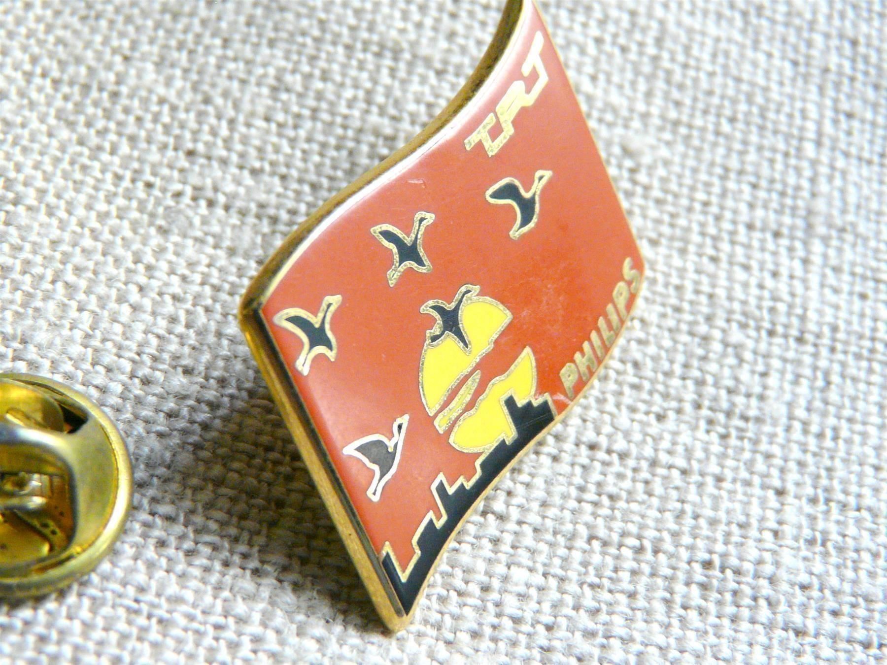 Placchette & Badge: • TRT Philips telecoms sunset  Versand möglich     pin M5.39 – Usato da Pully venduto da websurfer1 1