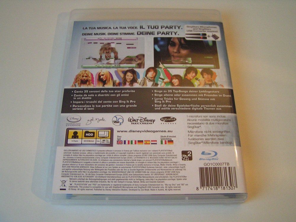 Sony Spiele: Disney Sing It PS3 Spiel - Top Zustand! – Neu (gemäss Beschreibung) aus Pfungen von Himbogame 1