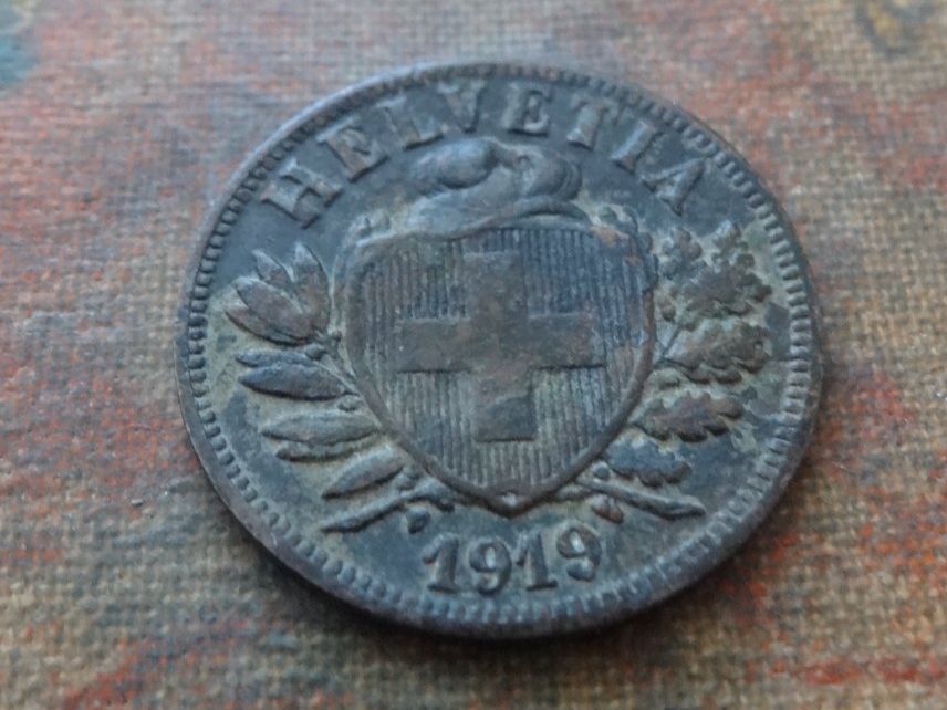 Tutti le monete: 2 Rp. 1919   (D) – Usato da Romanel-sur-Lausanne venduto da Swift13