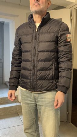 Napapijri men's winter jacket, size L, navy blue, '