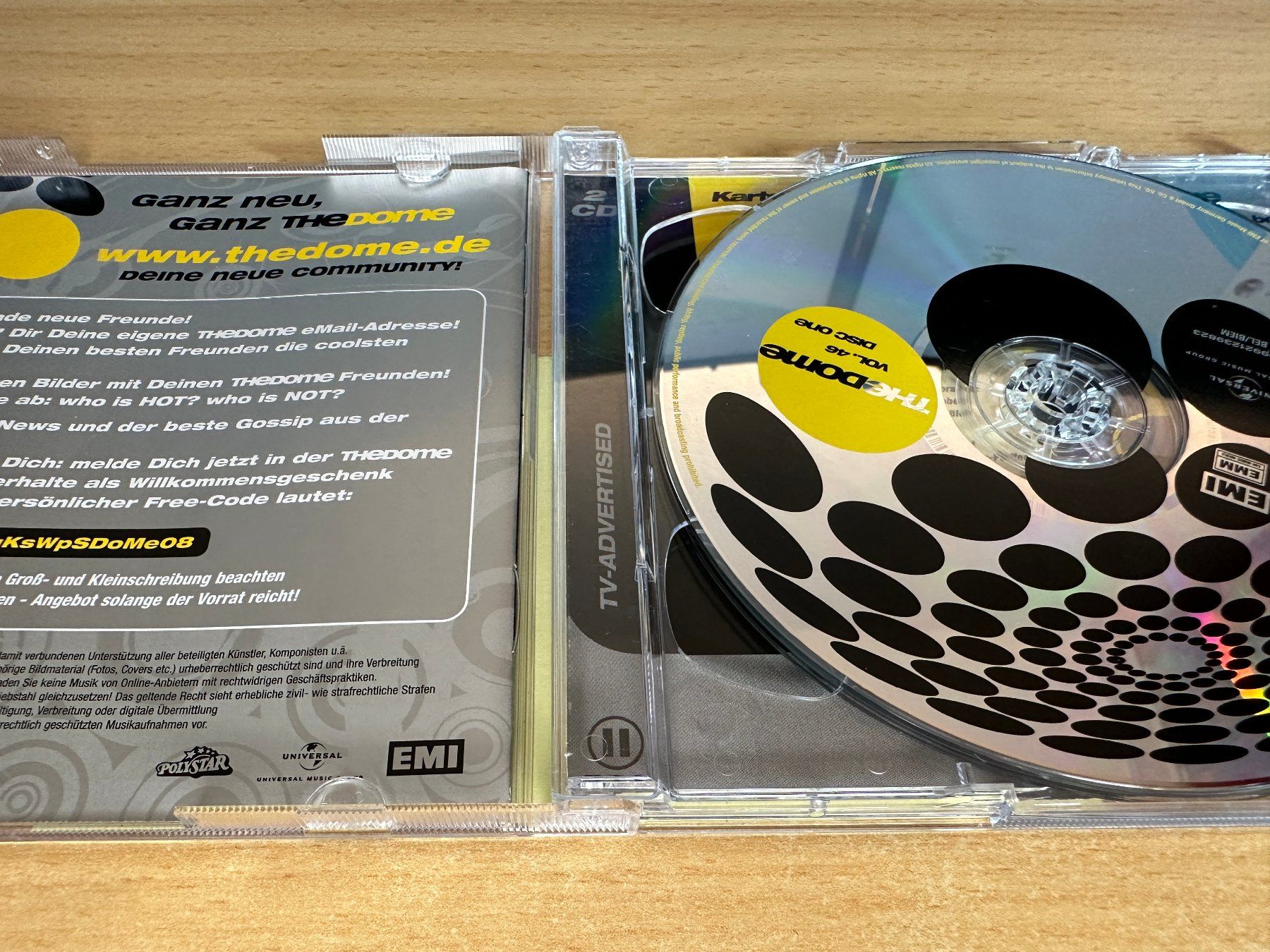 CD: Various – The Dome Vol. 46 - 2 CD – Usato da Rikon im Tösstal venduto da Alpenmutz 2