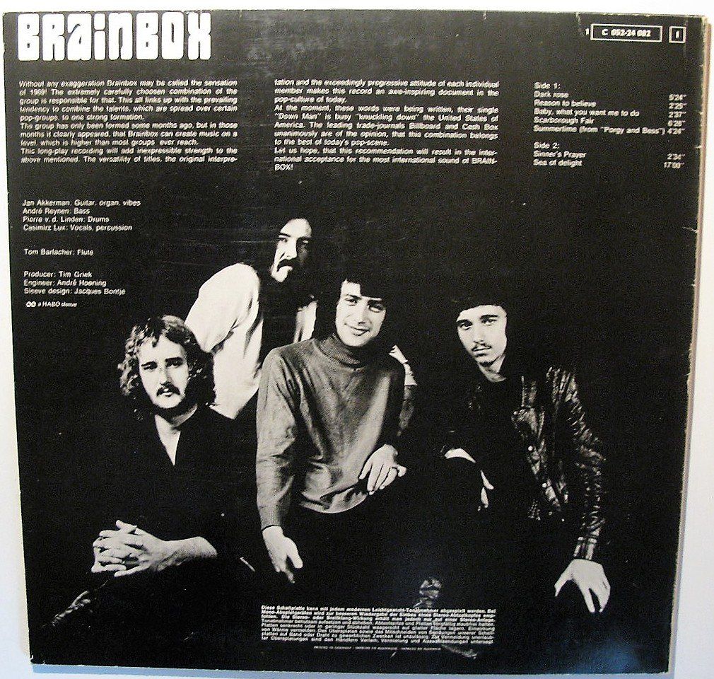 Dischi in vinile: BRAINBOX "Brainbox" 1969 GERMAN FIRST PRESS LP IN NEAR MINT! – Usato da Monthey venduto da Pingmub 2