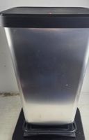 Mülleimer / Abfallbehälter PASO 40 L – Kunststoff – Silber