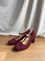 Clanks Pumps Bordeaux Wildleder NEU
