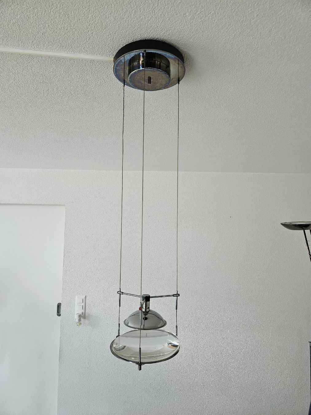 Lampadari & plafoniere: Hängeleuchte Metall Glas; Deckenlampe Retro Design – Usato da Kreuzlingen venduto da chr_pfn9
