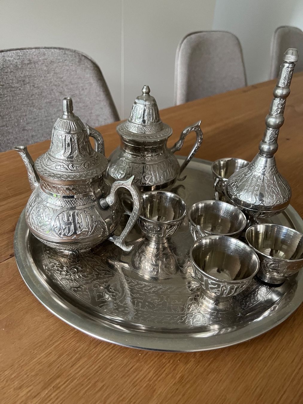 Set di piatti: Zam Zam Servierset silberfarben – Usato da Fällanden venduto da Caramel7 4