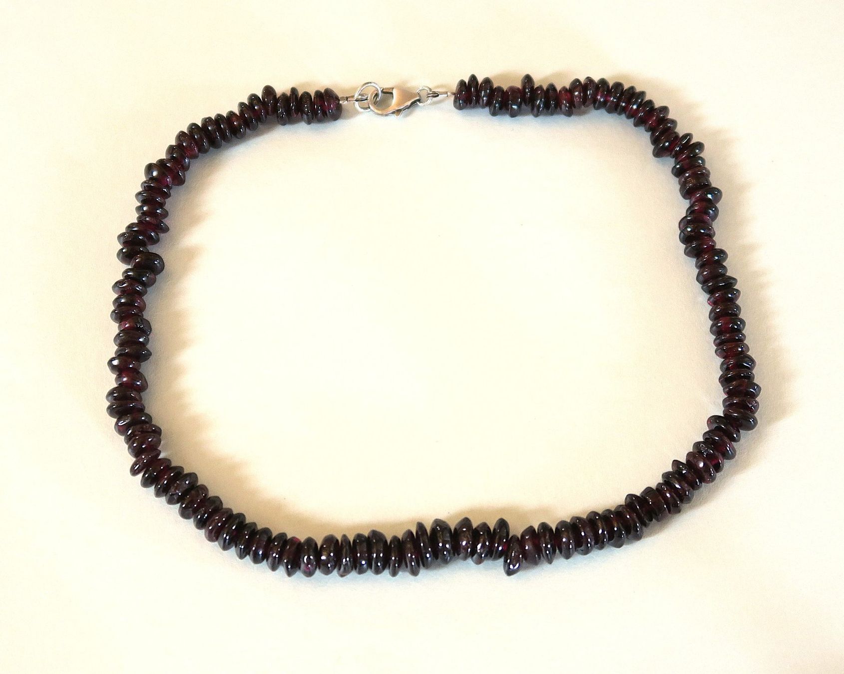 Catenine: Perlenkette Granat, Verschluss Silber 925 – Usato da Brittnau venduto da marlenestone 6