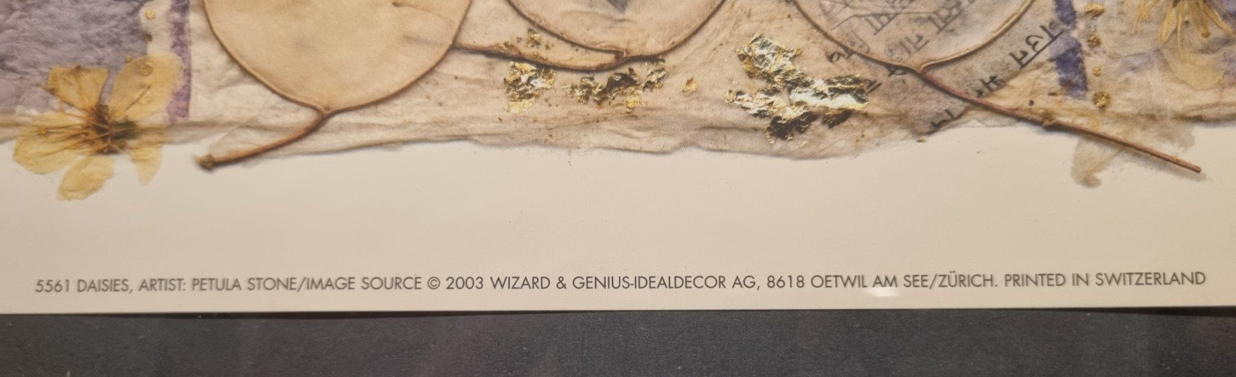 Poster & Bilder: Bild Blatt Blüten in Glanzholzrahmen – Neu (gemäss Beschreibung) aus Lachen SZ von LinDiscount 2