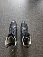 Damenstiefel gefüttert schwarz Grösse 37 guter Zustand
